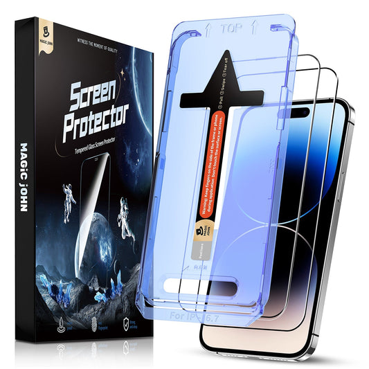 MAGIC JOHN 2nd Generation iPhone Screen Protector - Dust Free Without Bubbles