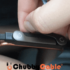 ChubbyCable StandLite™ -  240W Braided Fast Charge Cable With Built-in Phone Stand