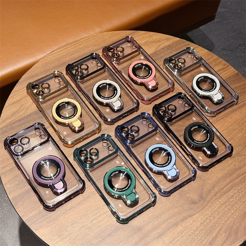 Stand Transparent Magnetic Phone Case | Slim  iPhone Cover